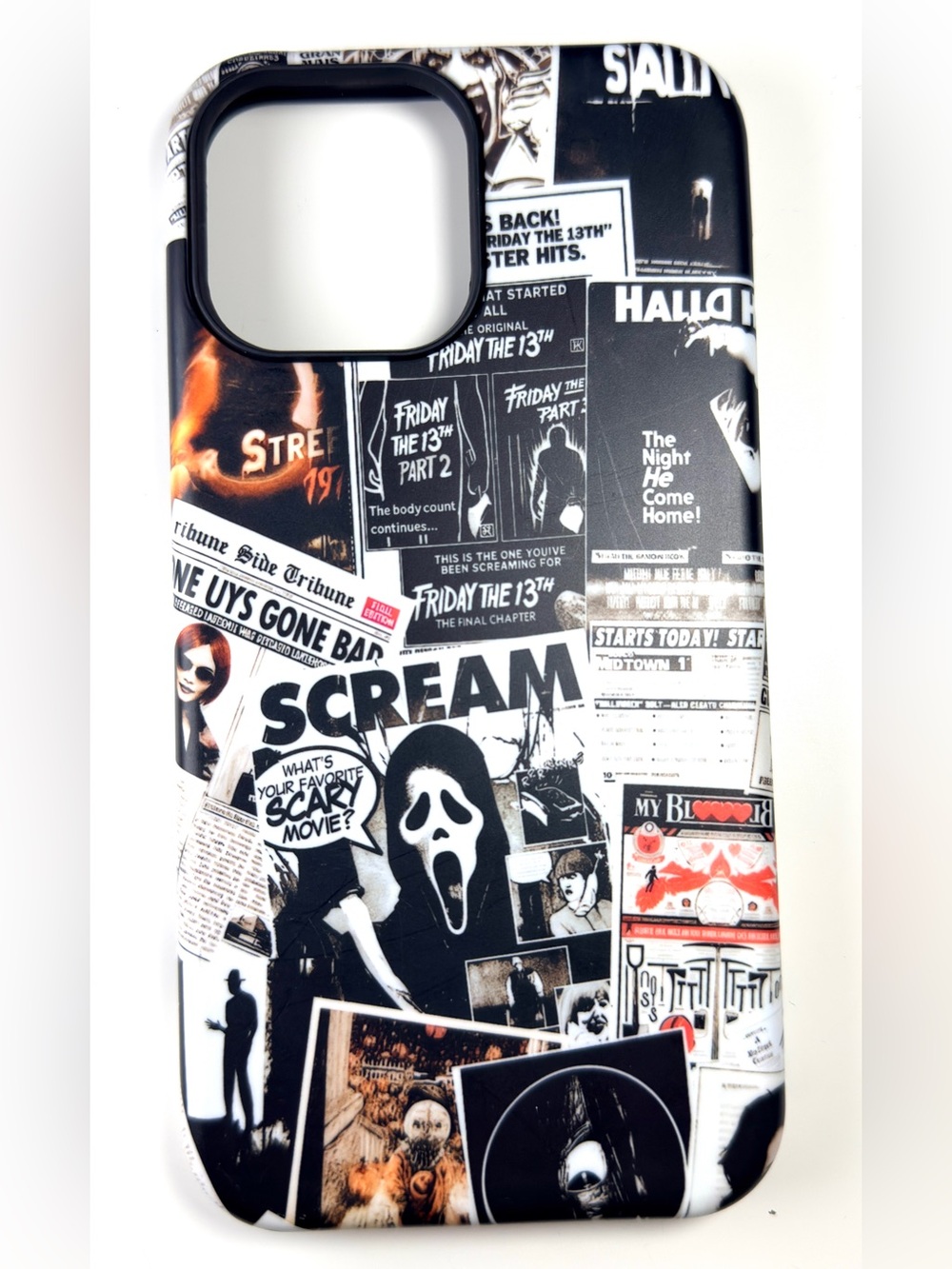 Scream Collage Phone Case - Horror Movie Poster Design - IP 13ProMax